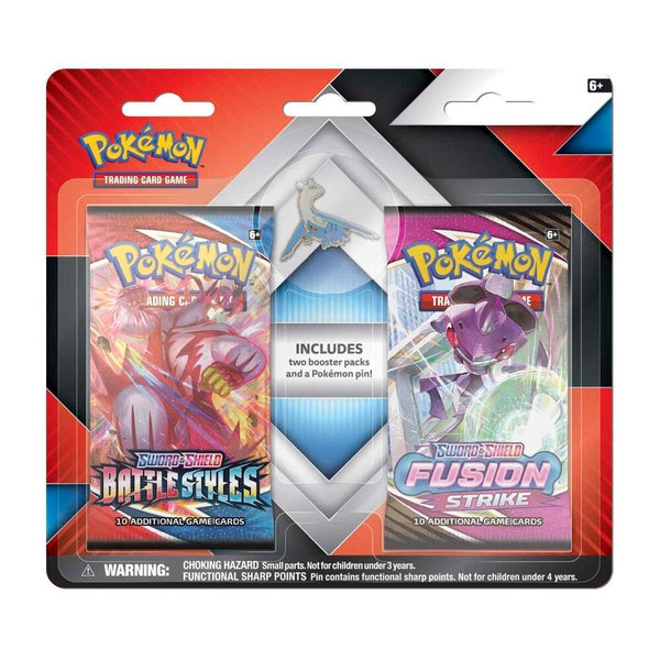 Pokemon 2 Booster Packs & Collector's Pin