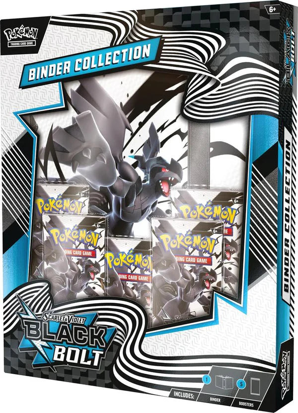 Pokmeon Scarlet and Violet Black Bolt Binder Collection