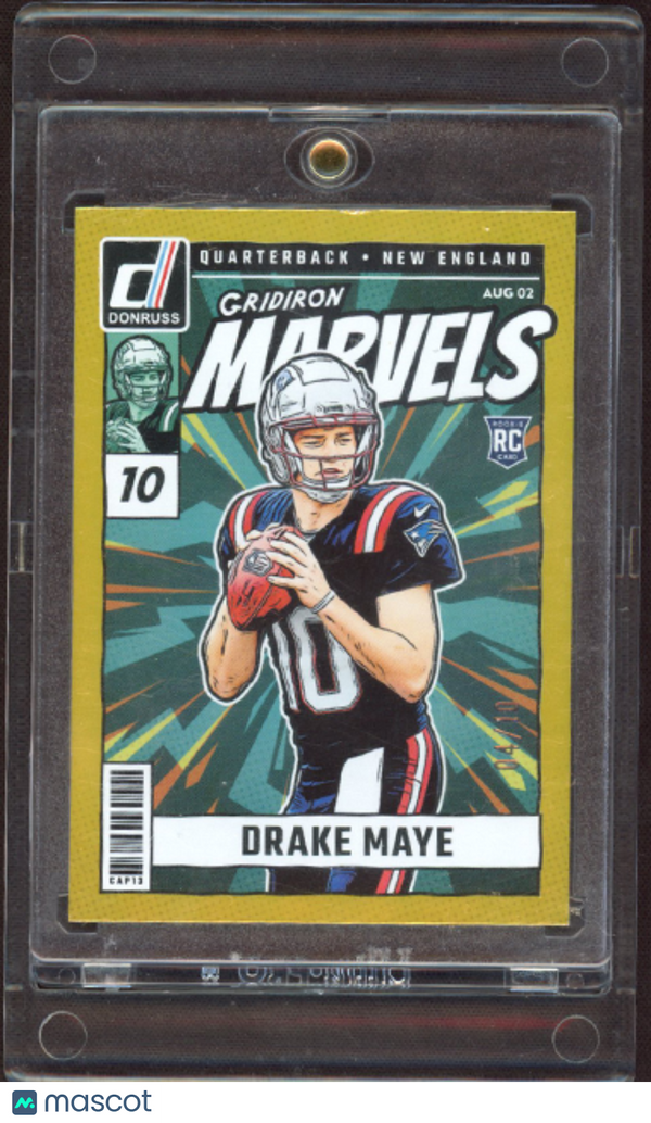 2024 Panini Donruss Gridiron Marvels Drake Maye #17 Gold