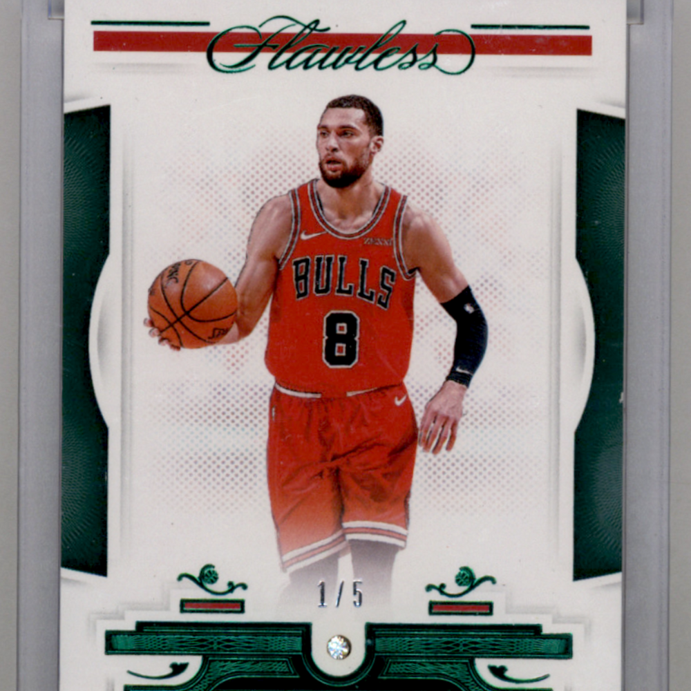 2021 Panini Flawless Zach LaVine #19 Emerald