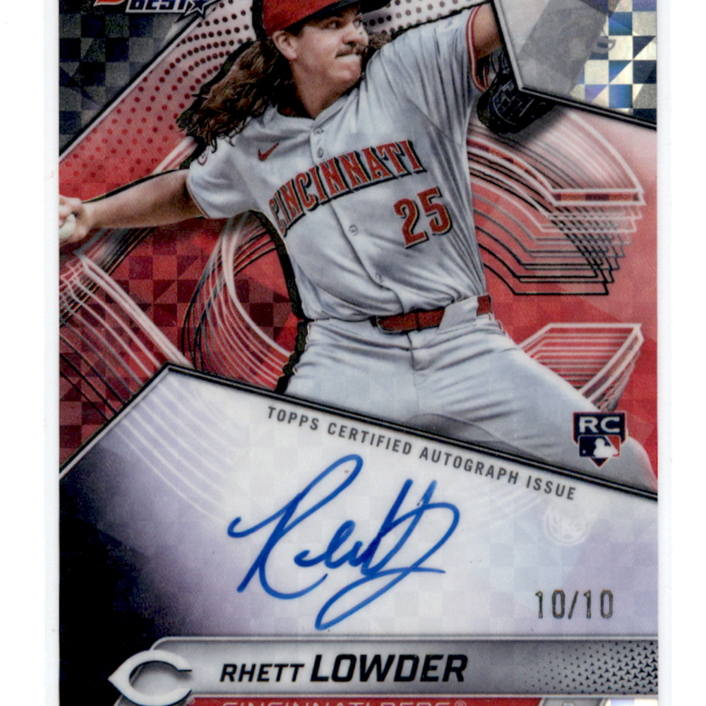 2025 Bowman's Best Rhett Lowder #B25-RL /10 Rookie