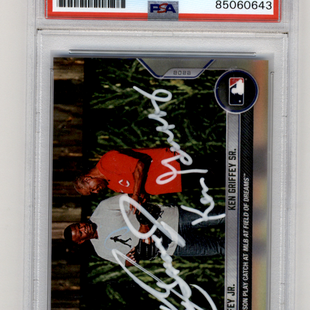 2022 Topps Now Ken Griffey JR. Ken Griffey SR. PSA A