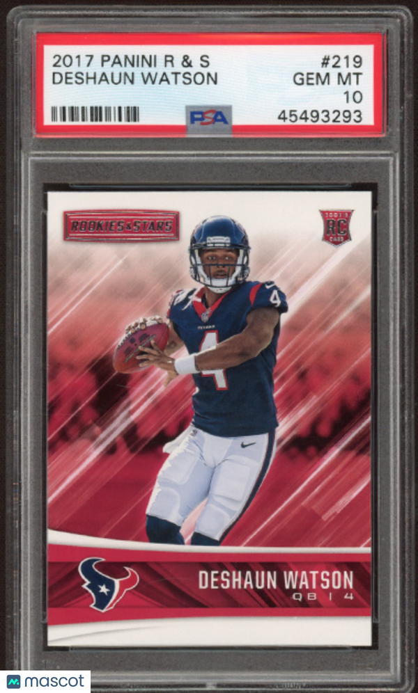 2017 Panini Rookies & Stars Deshaun Watson #219 PSA 10