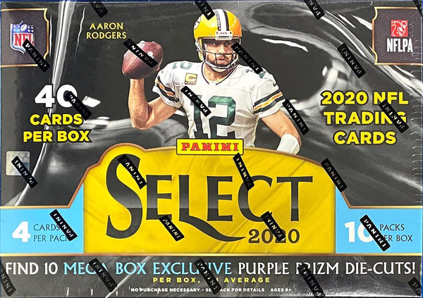 2020 Panini Select Football Mega Box (Purple Prizm Die)