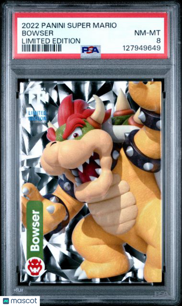 2022 Panini Super Mario Limited Edition Bowser PSA 8