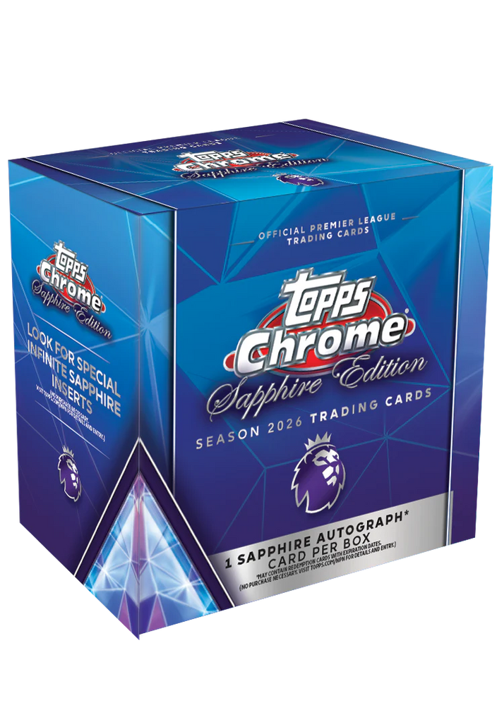 2026 Topps Chrome Premier League EPL Soccer Sapphire Edition Box