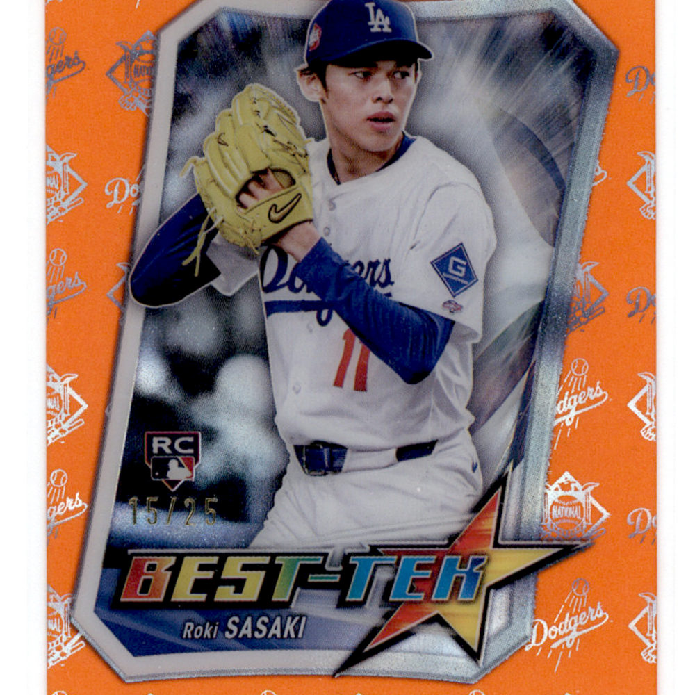 2025 Bowman's Best Best-Tek Roki Sasaki #BT-23 Orange /25