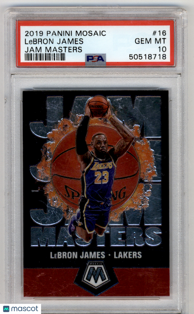 2019 Panini Mosaic Jam Masters LeBron James #16 PSA 10