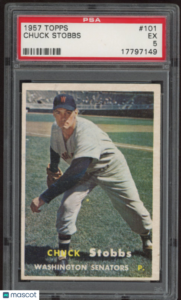 1957 Topps Chuck Stobbs #101 PSA 5