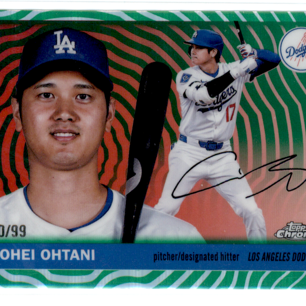 2025 Topps Chrome  Platinum Shohei Ohtani #17 Green /99