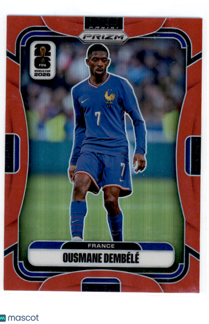 2026 Panini Prizm FIFA World Cup 2026 Soccer Ousmane Dembélé #37 Red