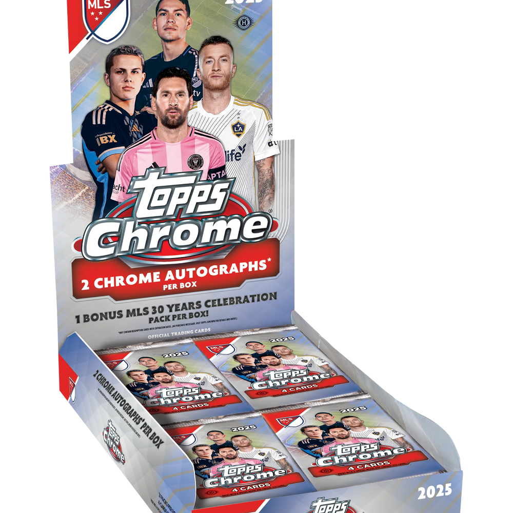 2025 Topps MLS Major League Soccer Chrome Hobby Box