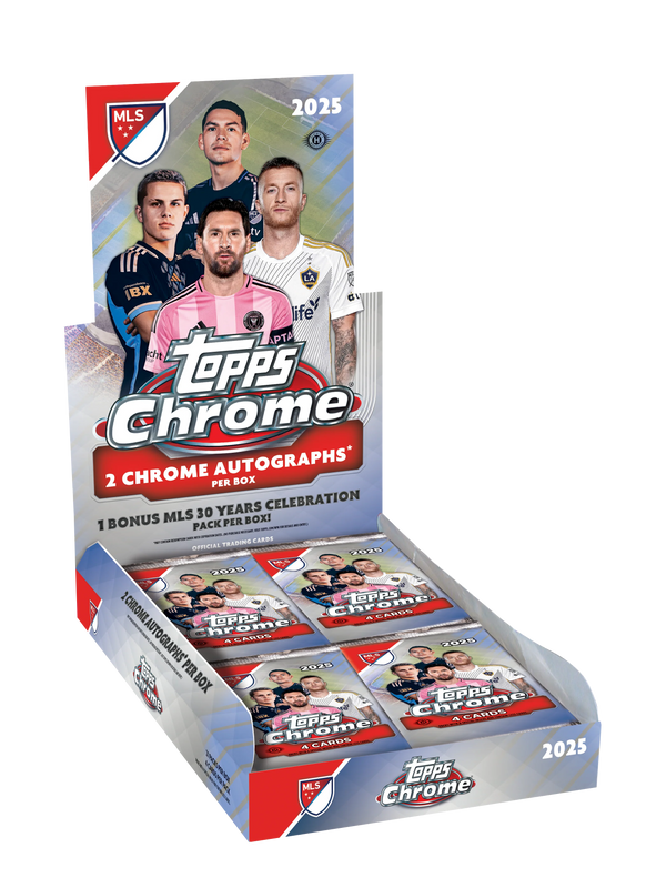 2025 Topps MLS Major League Soccer Chrome Hobby Box