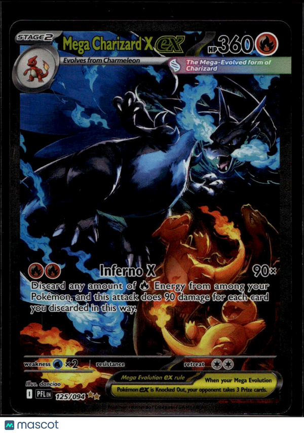 2026 Phantasmal Flame Mega Charizard X EX #125/94