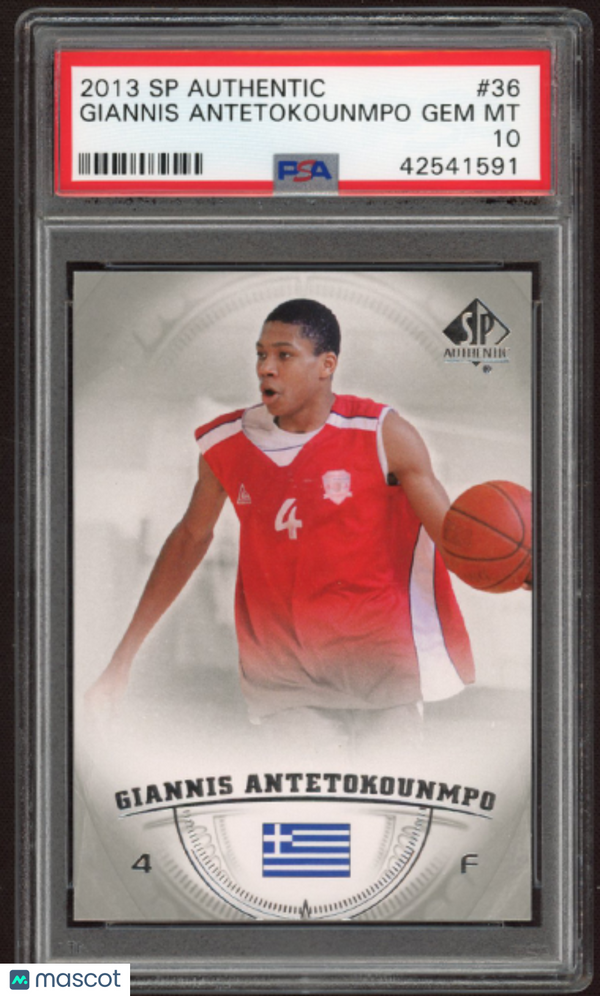 2013 SP Authentic G. Antetokounmpo #36 PSA 10