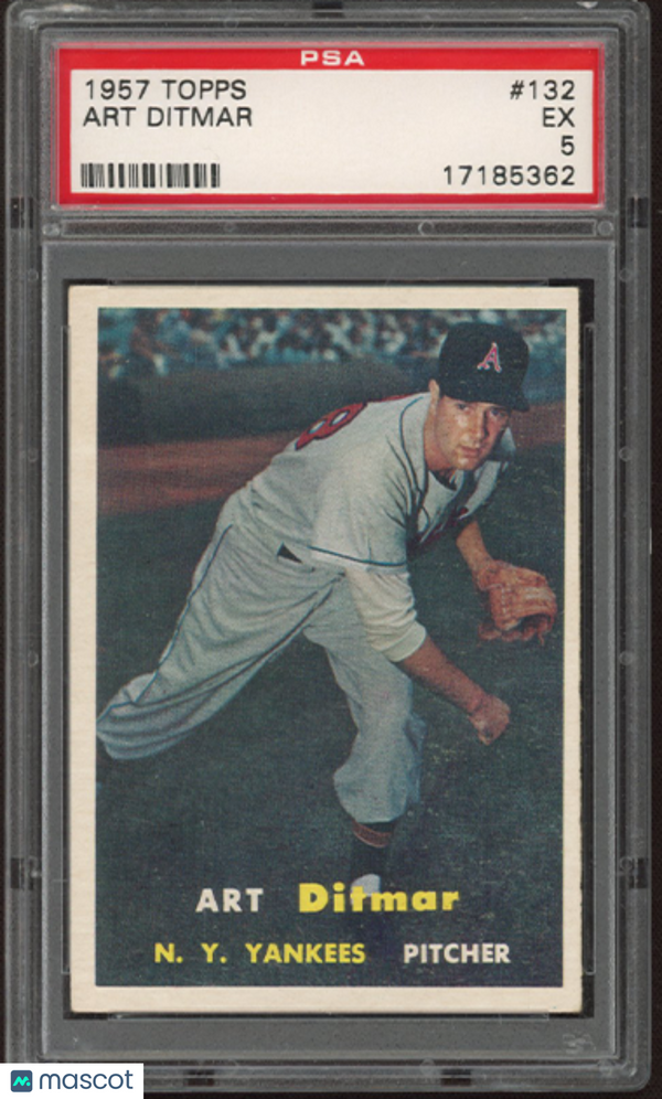 1957 Topps Art Ditmar #132 PSA 5