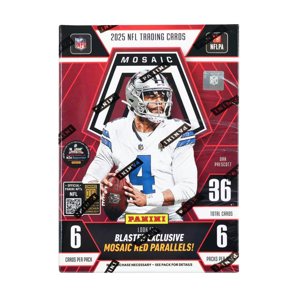 2025 Panini Mosaic Football 6-Pack Hobby Blaster Box