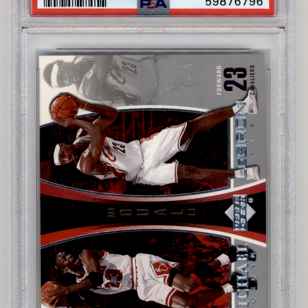 2005 Upper Deck MJ/LJ Bonus Pack M. Jordan L. James #LJMJ4 PSA 9