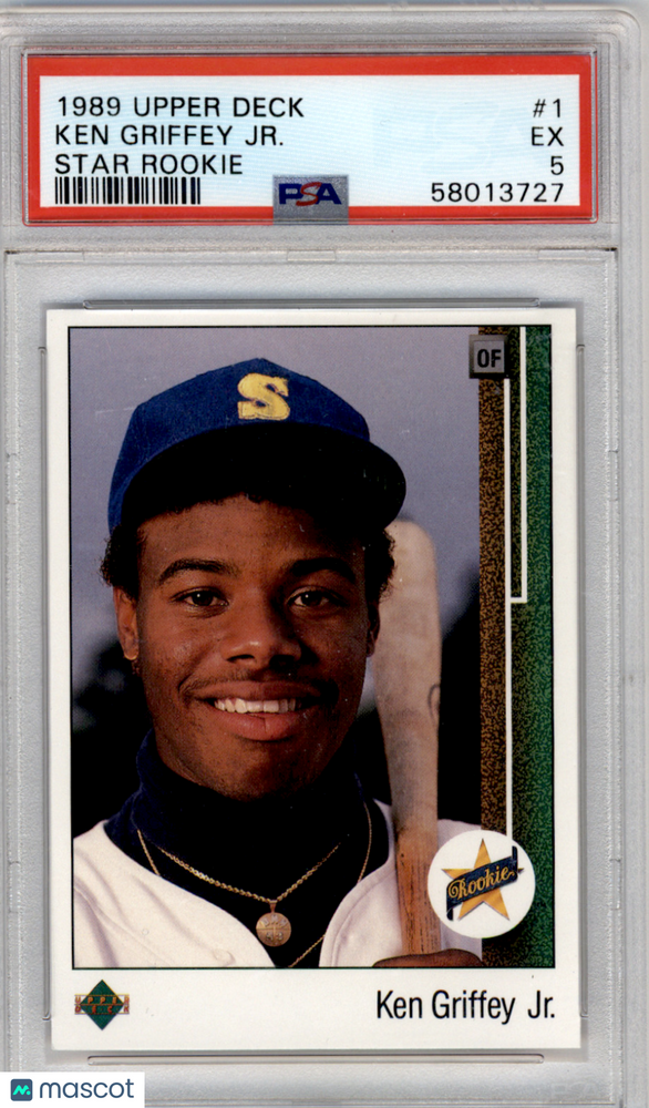 1989 Upper Deck Ken Griffey JR. #1 Star Rookie PSA 5