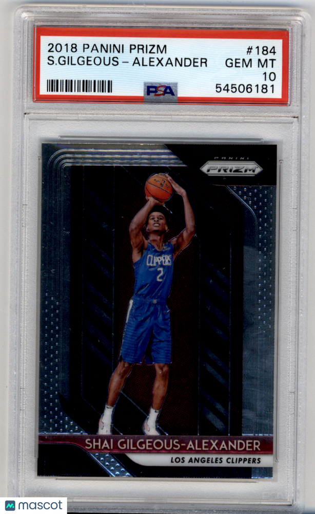 2018 Panini Prizm S. Gilgeous-Alexander #184 PSA 10