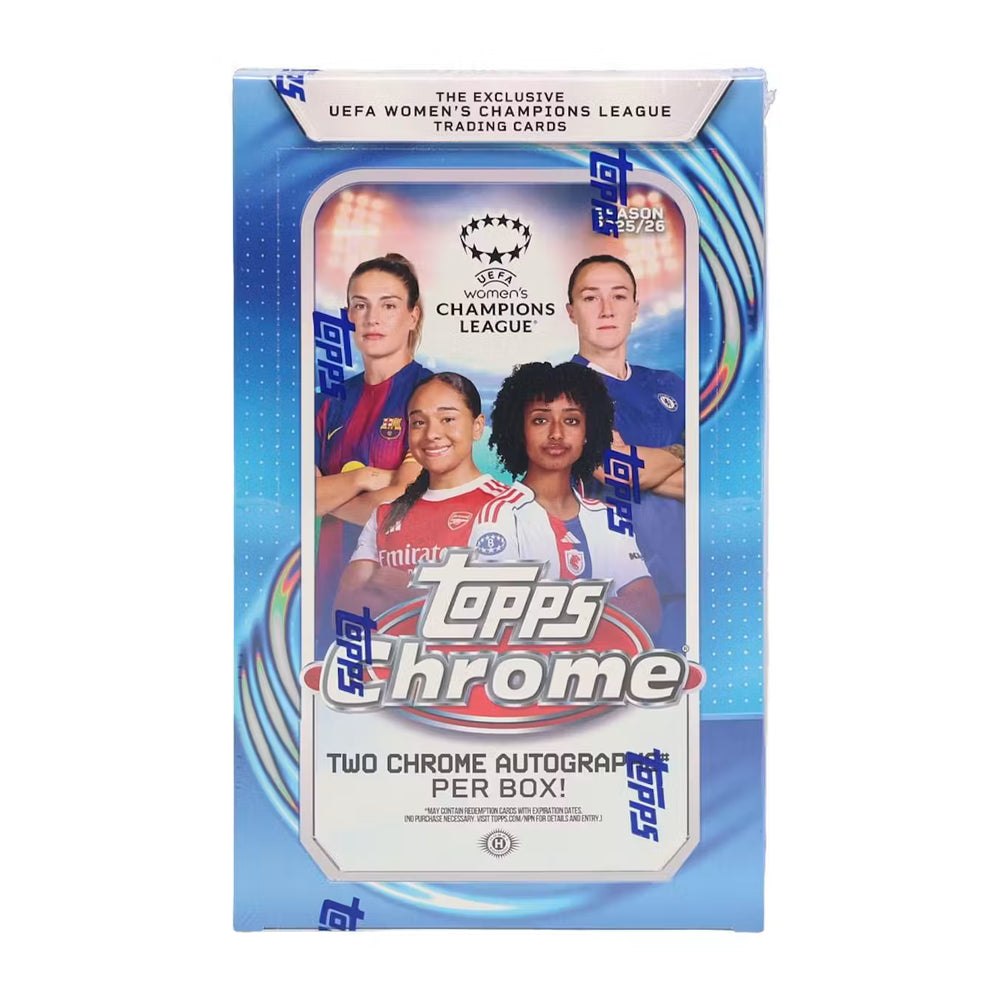 2025/26 Topps Chrome Women's UEFA Champions League Soccer Hobby Box (Presell)