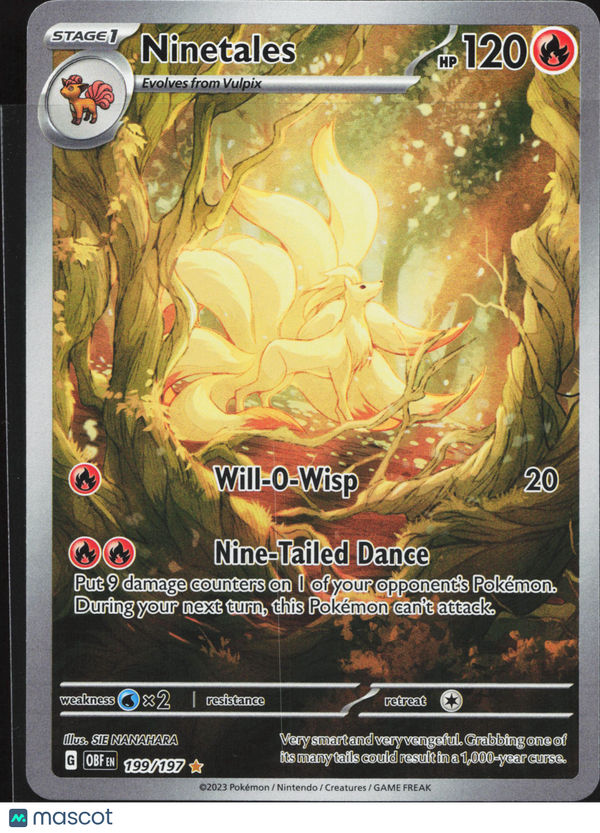 2023 Obsidian Flames Ninetales #190/197