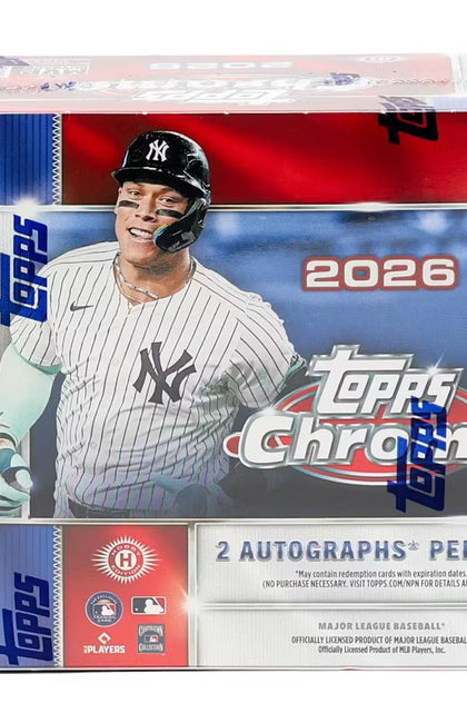 2026 Topps Chrome Baseball Hobby Jumbo Box