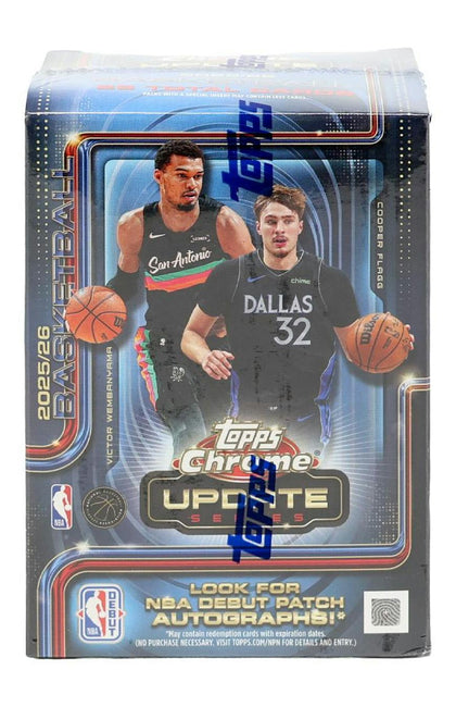 2025/26 Topps Chrome Update Series Basketball Blaster Box