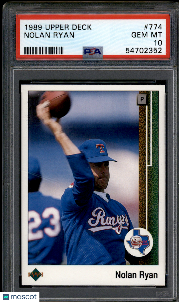 1989 Upper Deck Nolan Ryan #774 PSA 10