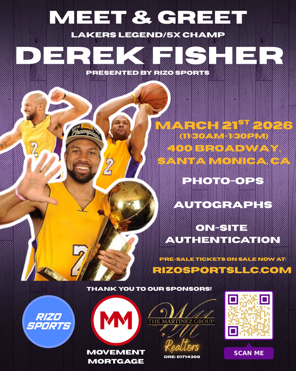Derek Fisher Autograph (Small Item) (Item Not Icluded)