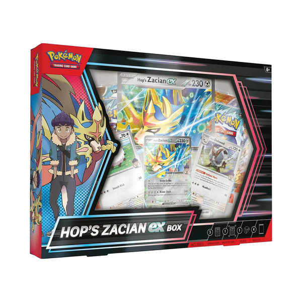 Pokemon Scarlet and Violet Hop's Zacian ex Box