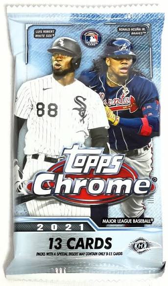 2021 Topps Chrome Baseball Jumbo Hobby Pack