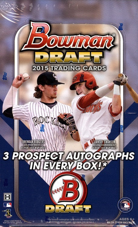 2015 Bowman Draft Baseball Jumbo Hobby Box