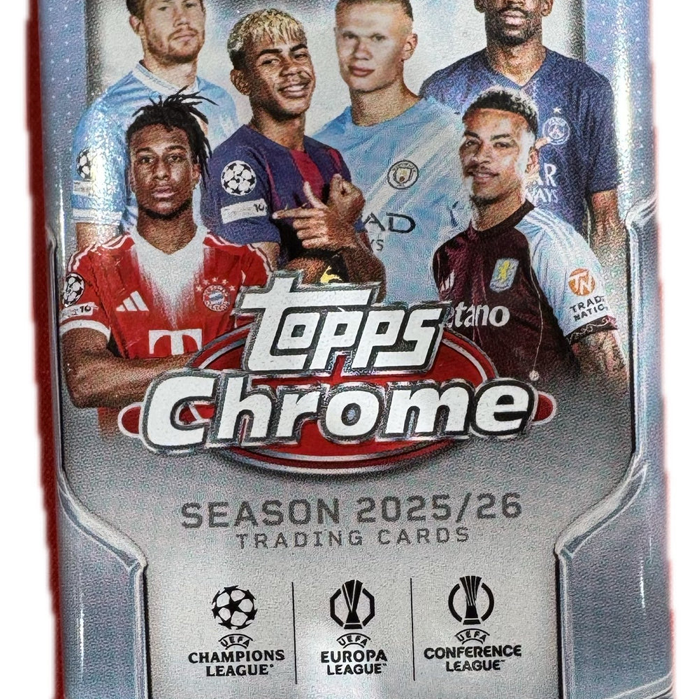 2025/26 Topps Chrome UEFA Club Competition Jumbo Hobby Pack