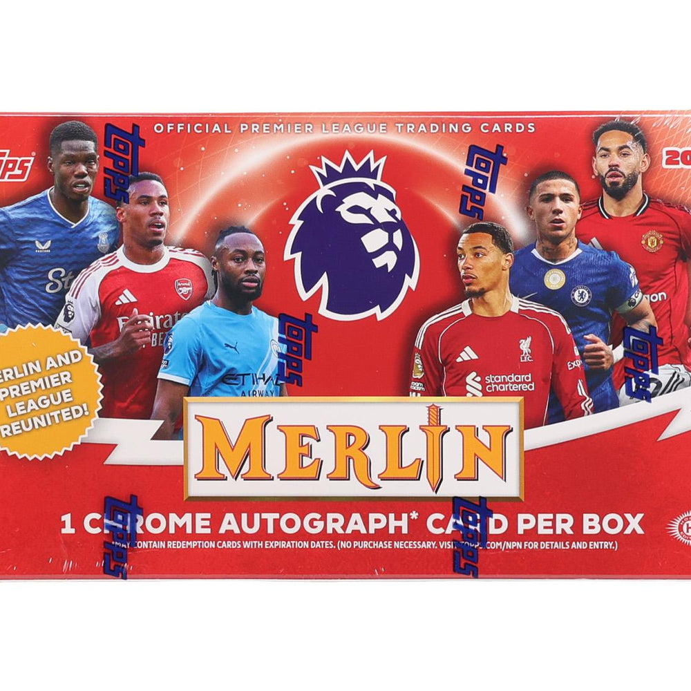 2025/26 Topps Merlin Premier League EPL Soccer Hobby Box