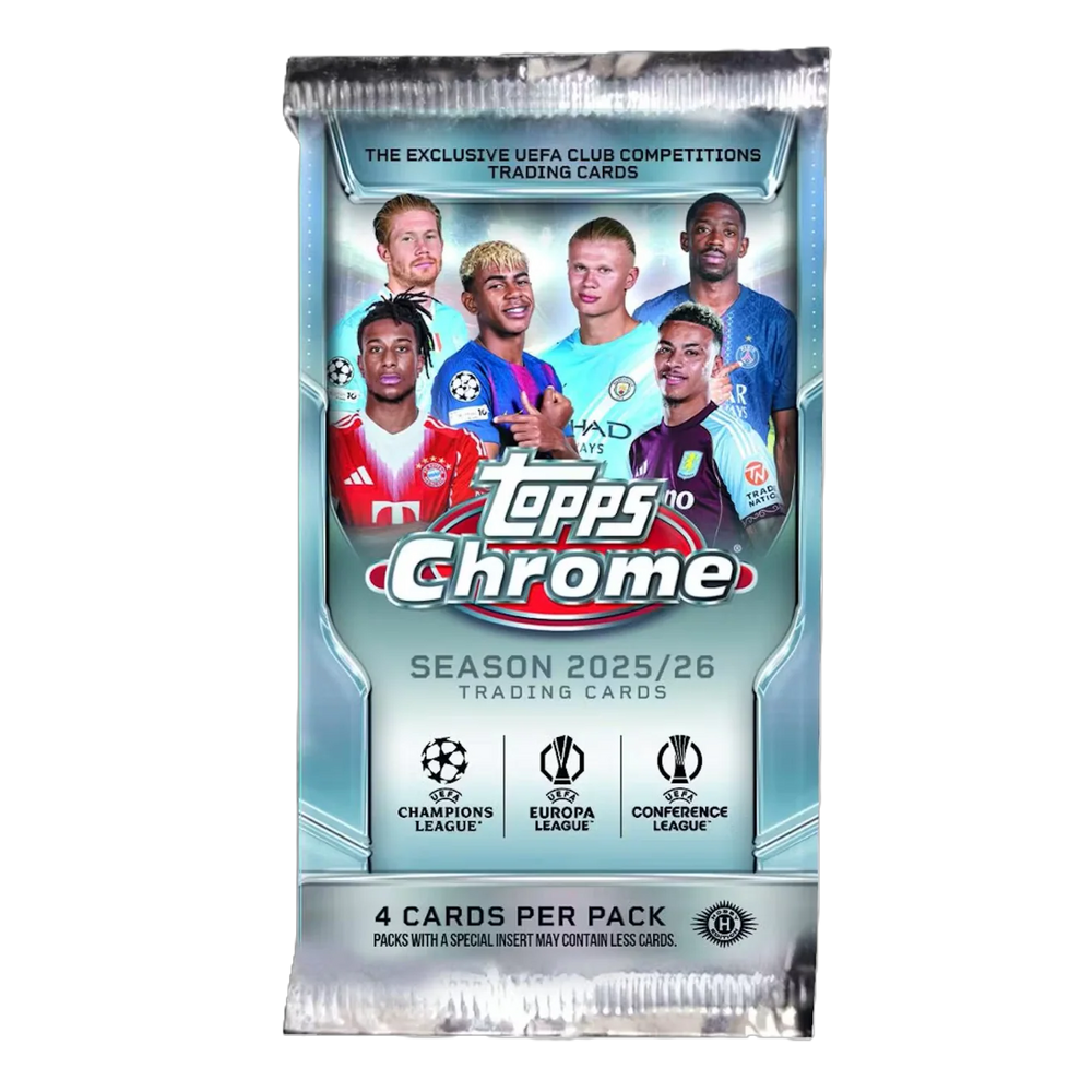 2025/26 Topps Chrome UEFA Club Competition Hobby Pack