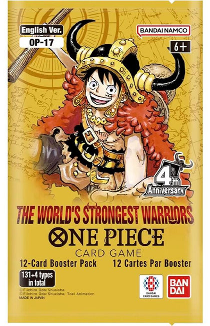 Bandai One Piece English Booster Pack The World’s Strongest Warriors (OP17)
