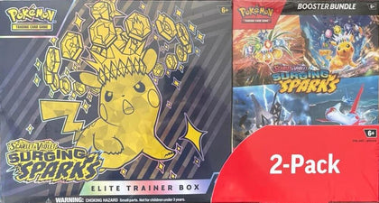 Pokemon Surging Sparks 2-Pack Trainer Box and Booster Bundle (Costco)