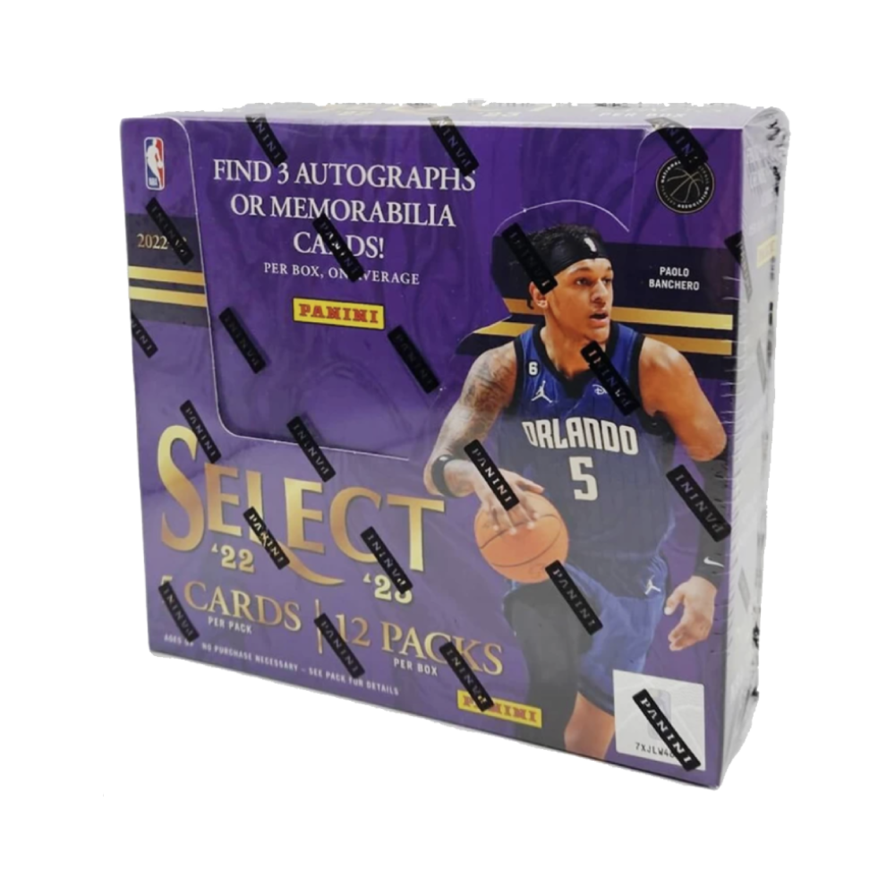 2022-23 Panini Select Basketball Hobby Box (12 Packs Per Box, 5 Cards per Pack)