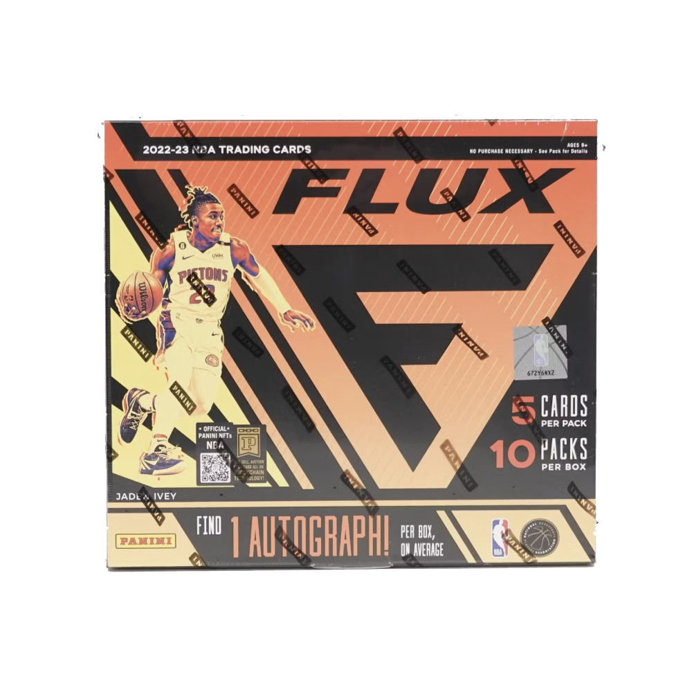 2022-23 Panini Flux NBA Hobby Box (10 Packs Per Box, 5 Cards Per Pack)