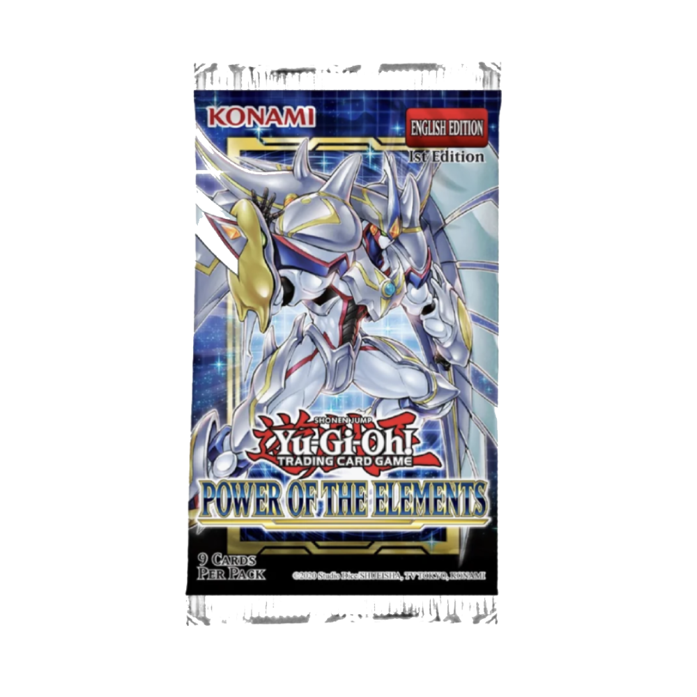 Yup-gi-oh Power of the elements Booster Pack (9 Cards Per Pack)