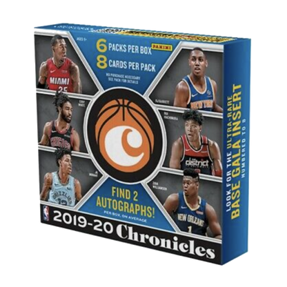 2019-20 Panini Chronicles Basketball Hobby Box (6 Packs Per Box, 8 Cards Per Pack)