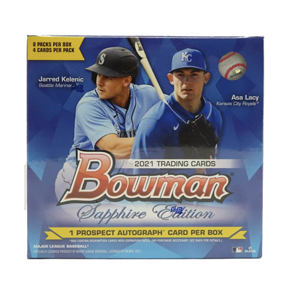 2021 Topps Bowman Baseball Sapphire Edition Hobby Box (8 Packs Per Box, 4 Cards Per Pack)