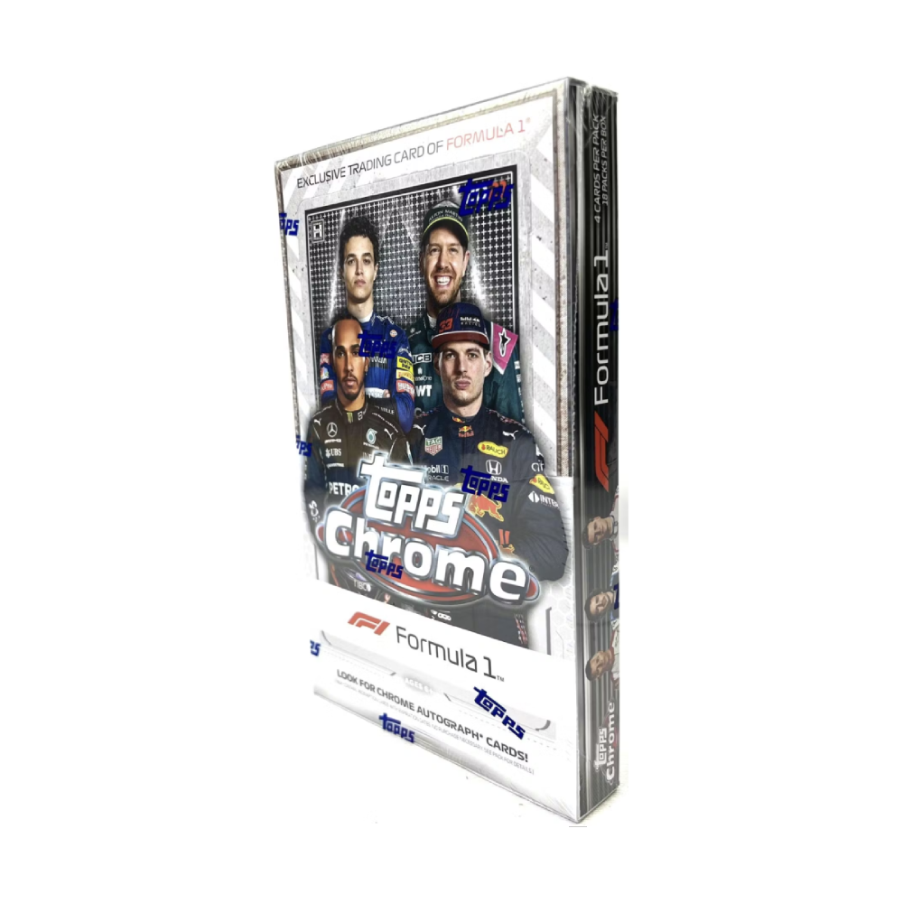 2021 Topps Chrome F1 Hobby Box (18 Pack Per Box, 4 Cards Per Pack)
