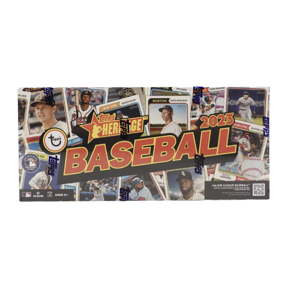 2023 Topps Heritage Baseball Hobby Box (24 Packs Per Box, 9 Cards per Pack)