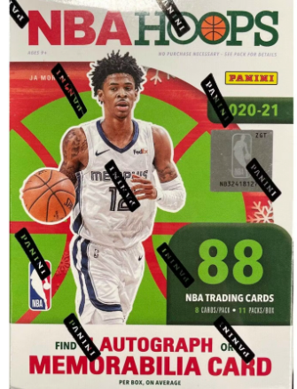 2020-21 Panini NBA Hoops Basketball Holiday 11-Pack Blaster Box
