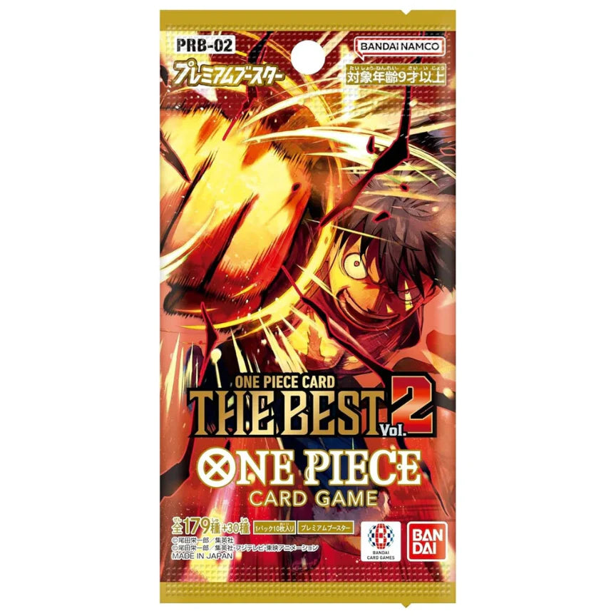 Bandai One Piece Japanese "The Best" Vol.2 PRB-02 Premium Booster Pack