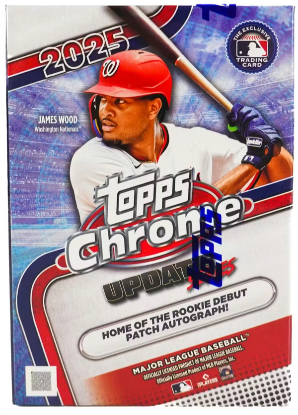 2025 Topps Chrome Update Series Baseball 7-Pack Blaster Box