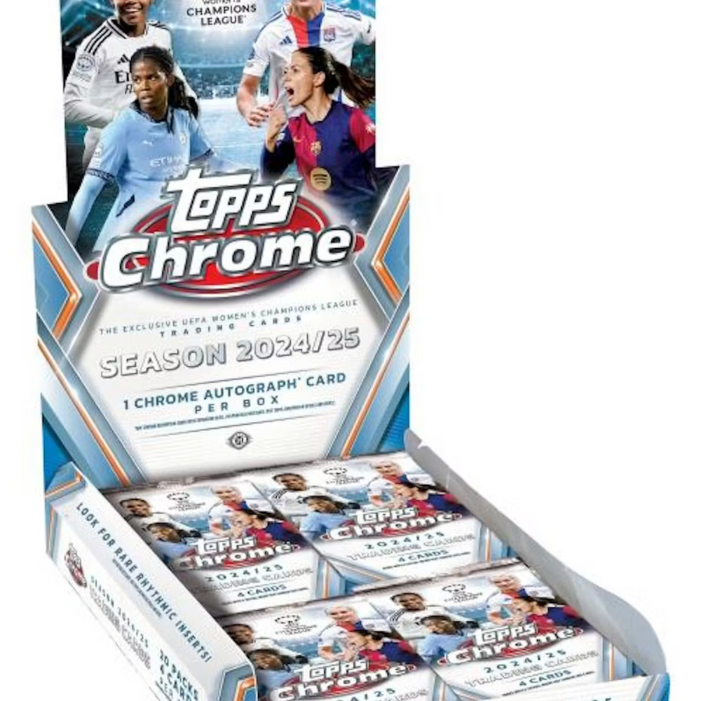 2024 - 25 Topps Chrome UEFA Women's Champions League Soccer Hobby Box