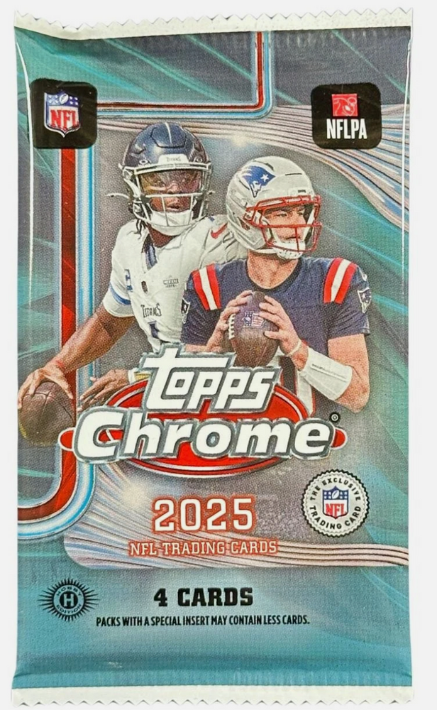 2025 Topps Chrome Football Hobby Pack